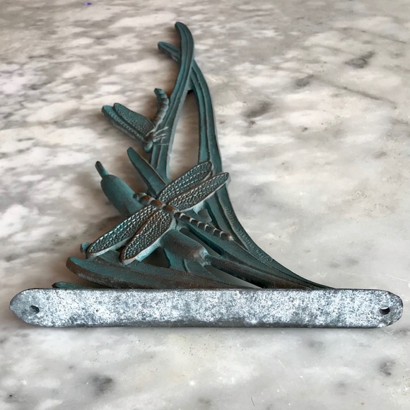 SOLD | Dragonflies and Cattails Metal Bracket - Picture 2 of 5